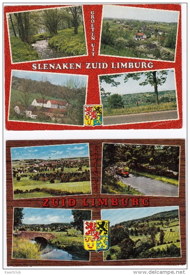 2 Ansichten:  SLENAKEN & HEYENRATH  - (Zuid-Limburg, Holland / Nederland) - Slenaken