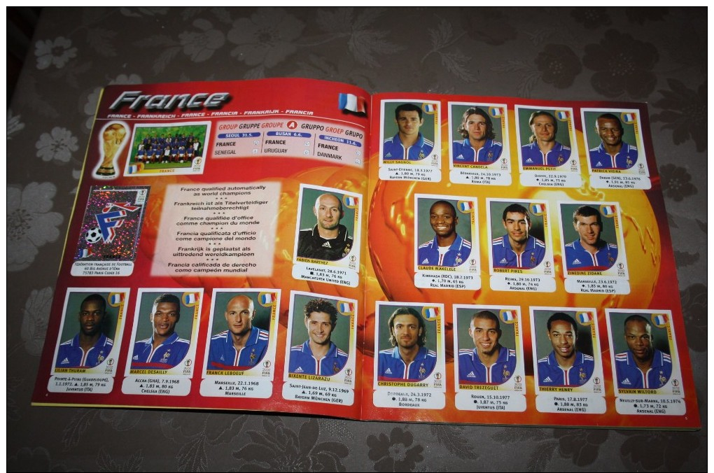 Rare Album Panini 2002 Fifa World Cop Complet Et Propre - Franse Uitgave