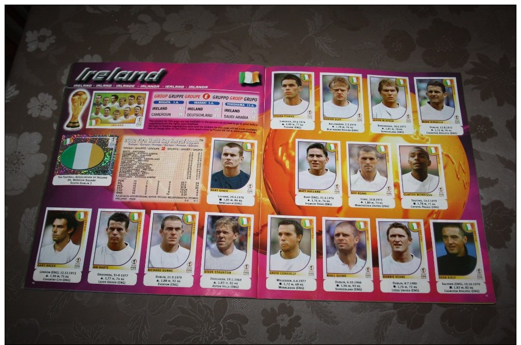 rare album panini 2002 fifa world cop complet et propre