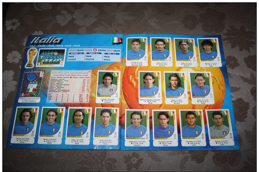 rare album panini 2002 fifa world cop complet et propre