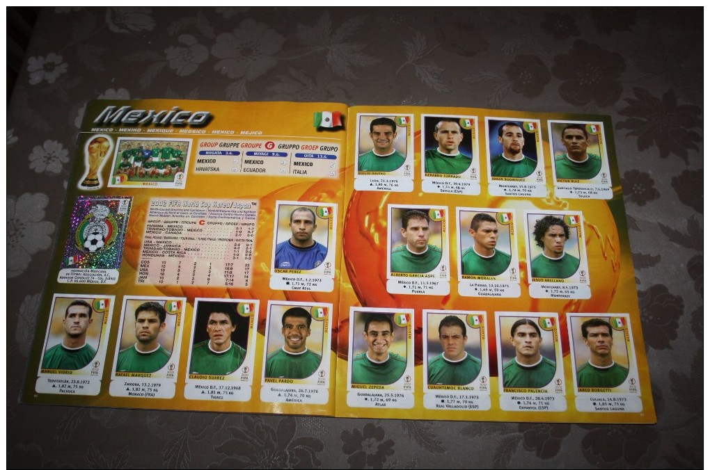 rare album panini 2002 fifa world cop complet et propre