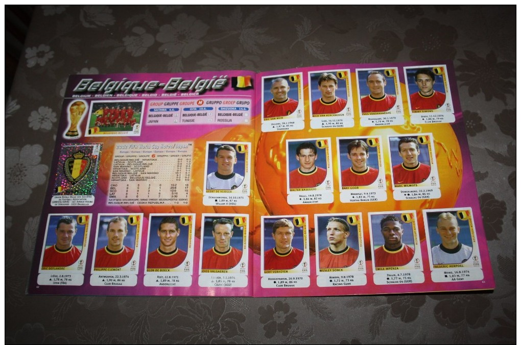 rare album panini 2002 fifa world cop complet et propre