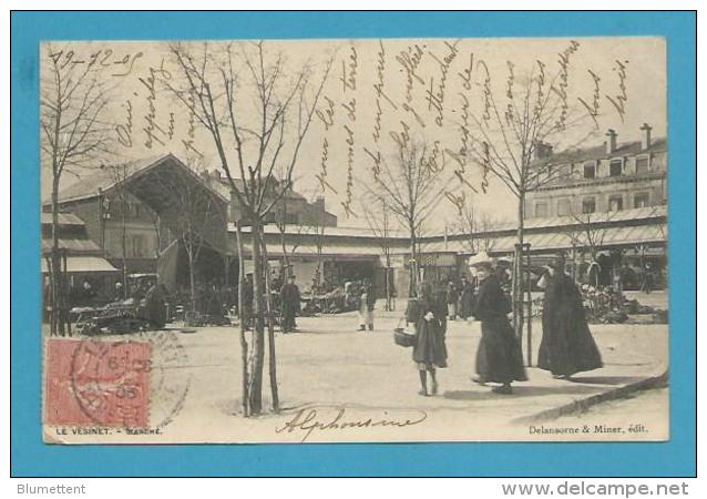 CPA  - Métier Marchands Ambulants La Place Un Jour De Marché LE VESINET 78 - Le Vésinet