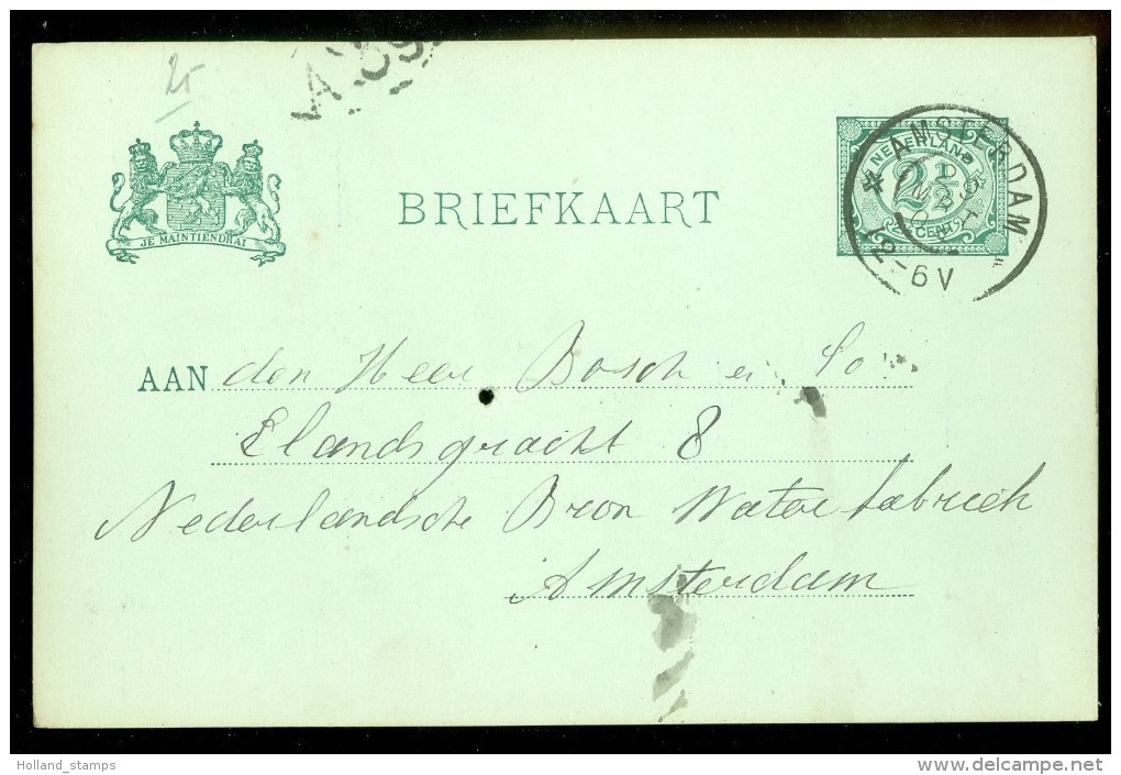 HANDBESCHREVEN BRIEFKAART Uit 1904 Gelopen Van LOKAAL AMSTERDAM  (10.442x) - Brieven En Documenten