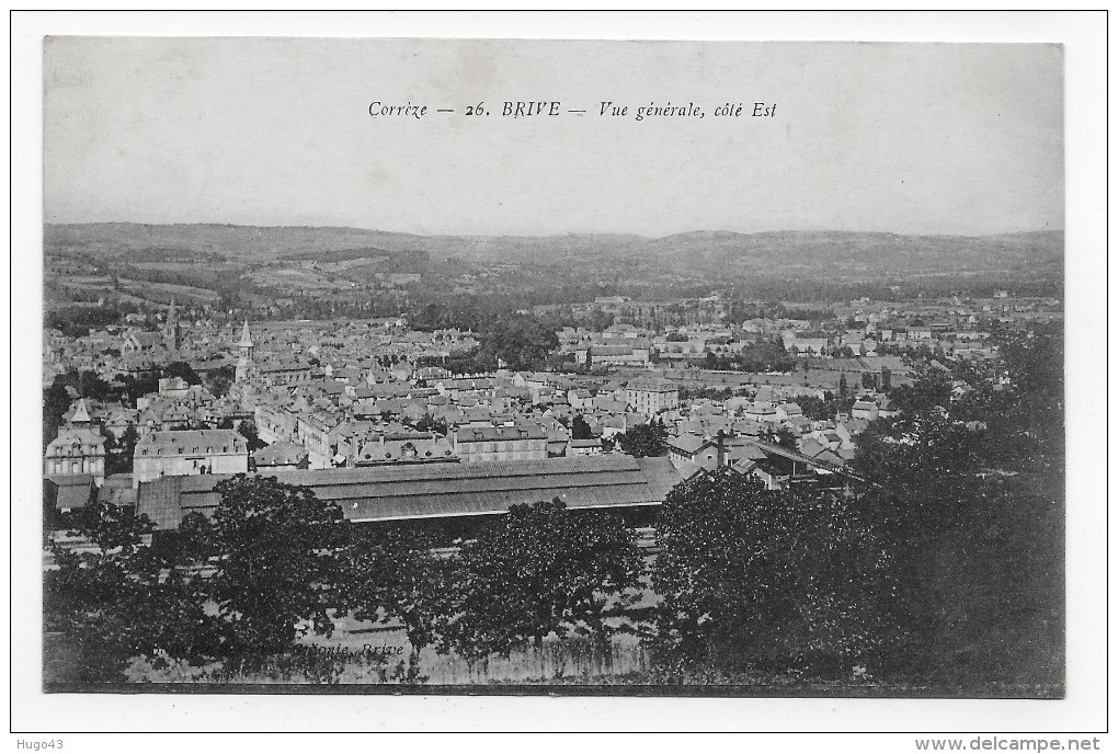 BRIVE EN 1916 - N° 26 - VUE GENERALE COTE EST - CPA VOYAGEE - Brive La Gaillarde