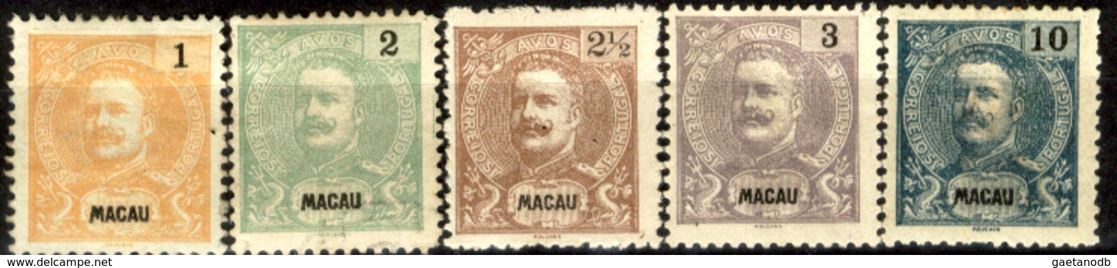 Macao-0013 - 1898 - Y&T N. 79, 80, 81, 82, 86 (+) Hinged, Privi Di Difetti Occulti.- - Unused Stamps