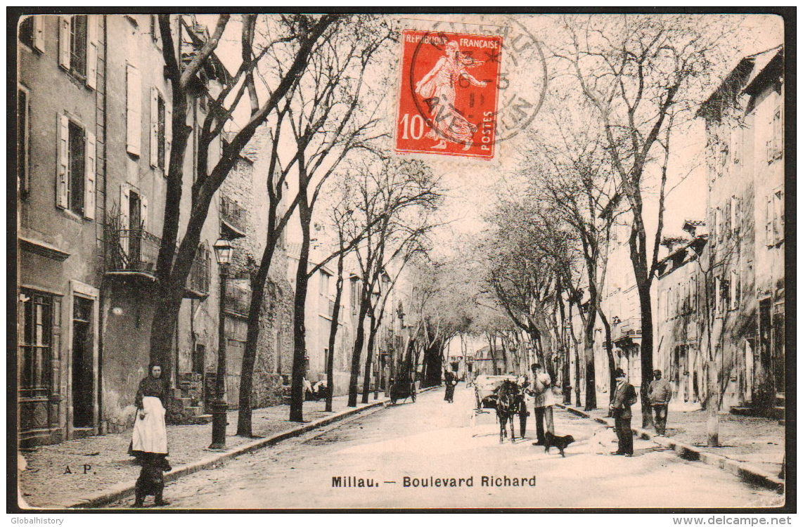 DC1344 - MILLAU - BOULVARD RICHARD - STREET SCENE - Millau