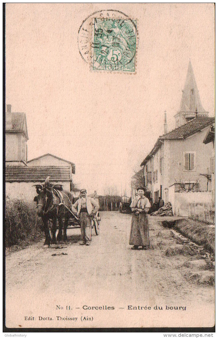 DC1360 - CORCELLES -ENTRÉE DU BOURG - Non Classés