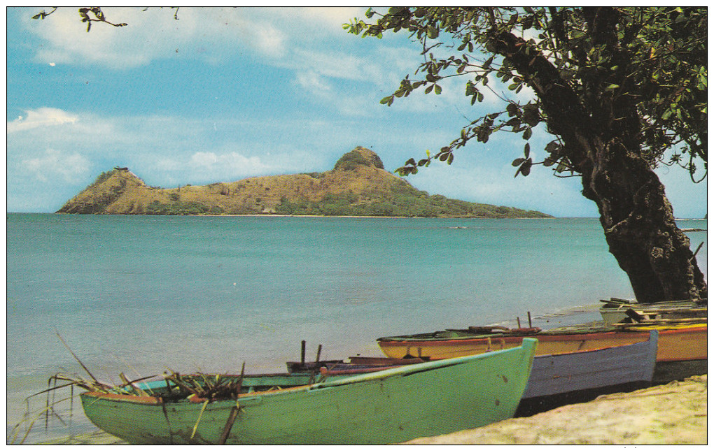 SAINT LUCIA , 50-60s ; Fishing Boats Opposite Pigeon Island - Saint Lucia