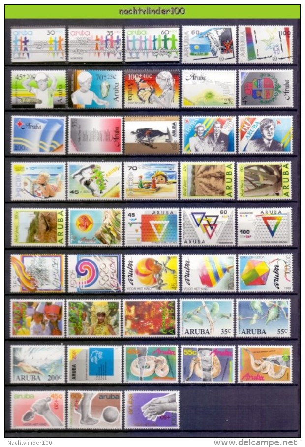 NdaAb * LOW PRICED * LEUKE STARTERSCOLLECTIE ARUBA ** SMALL COLLECTION ** ARUBA 1986-1998 PF/MNH - Verzamelingen (zonder Album)