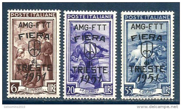 1951 TRIESTE  Trieste A  Serie Completa Nuova ** MNH - Ungebraucht