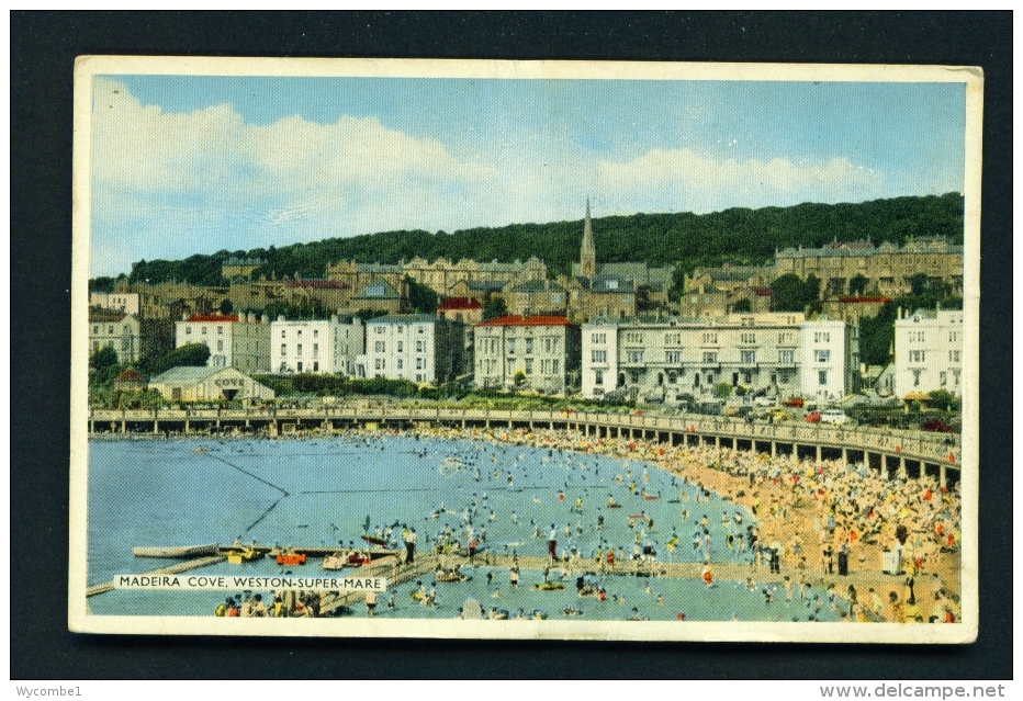 ENGLAND  -  Weston Super Mare  Madeira Cove  Used Vintage Postcard As Scans - Weston-Super-Mare