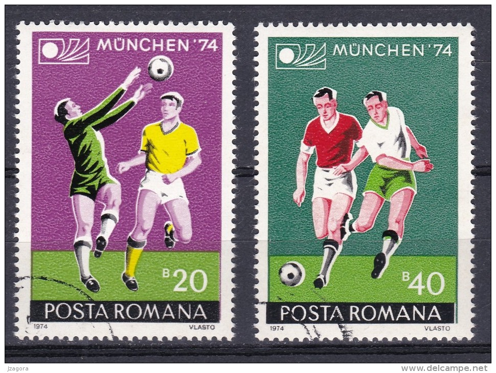 SOCCER FOOTBALL WORLD CHAMPIONSHIP - MUNDIAL - ROMANIA 1974 Used Never Hinged With Gum - 1974 – Germania Ovest