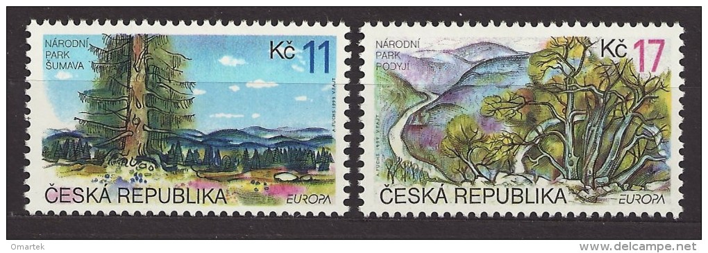 Tschechische Republik  Czech Republic 1999 MNH ** Mi 215-216 Sc 3089-3090 EUROPA - Nature Reserves And Parks . - Unused Stamps