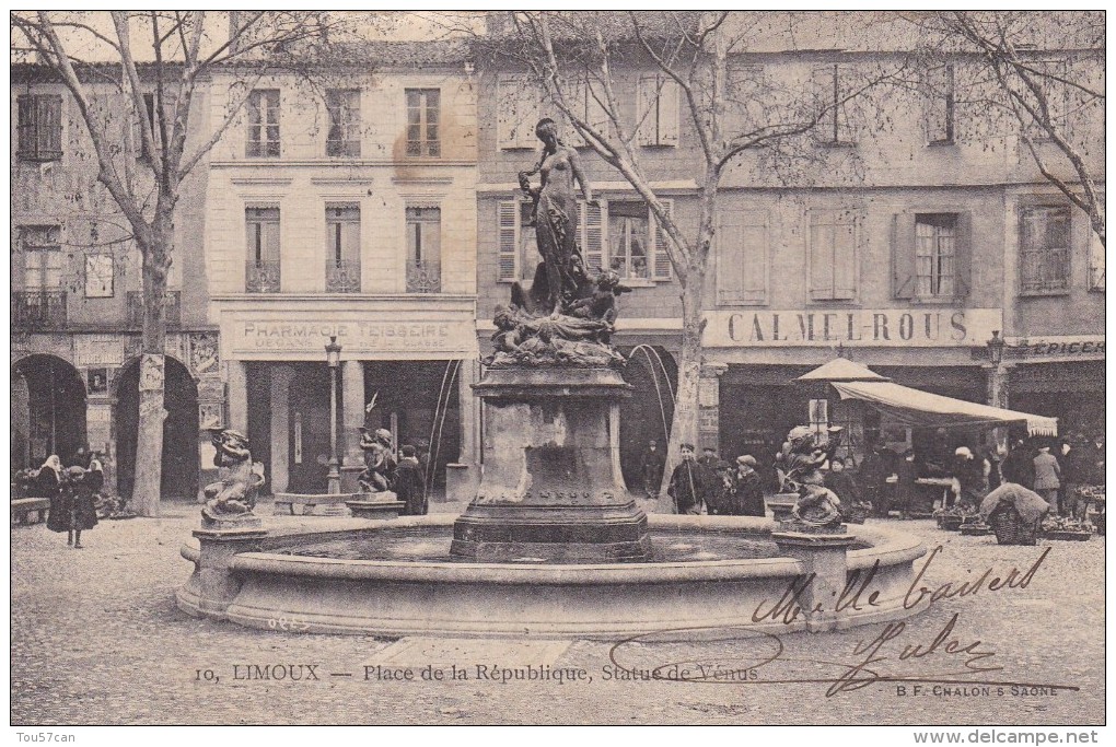 LIMOUX - AUDE -  (11)  -  CPA ANIMEE DE 1906. - Limoux