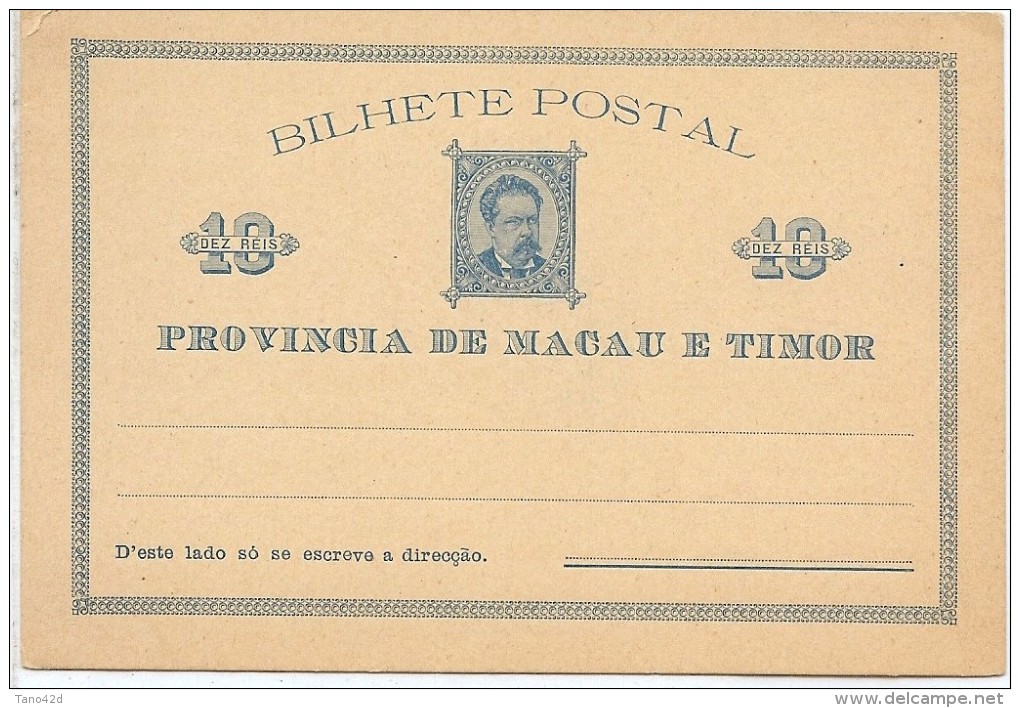 LACX- COLONIES PORTUGAISES MACAU E TIMOR EP CP 10R /20R/ 30R  NEUFS - Other & Unclassified