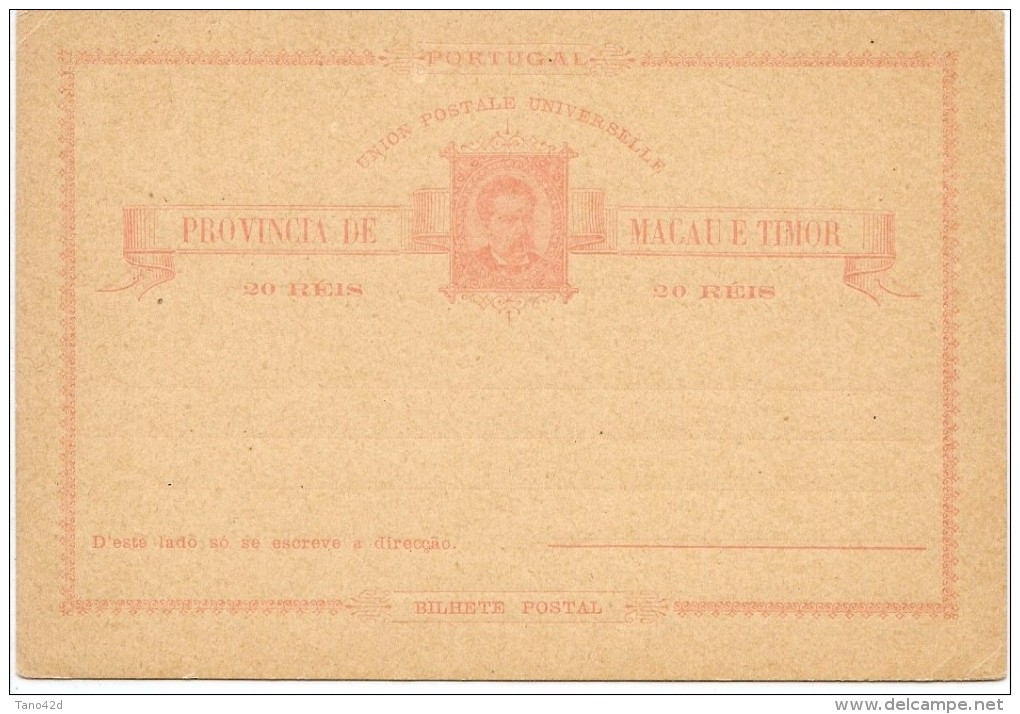 LACX- COLONIES PORTUGAISES MACAU E TIMOR EP CP 10R /20R/ 30R  NEUFS - Other & Unclassified