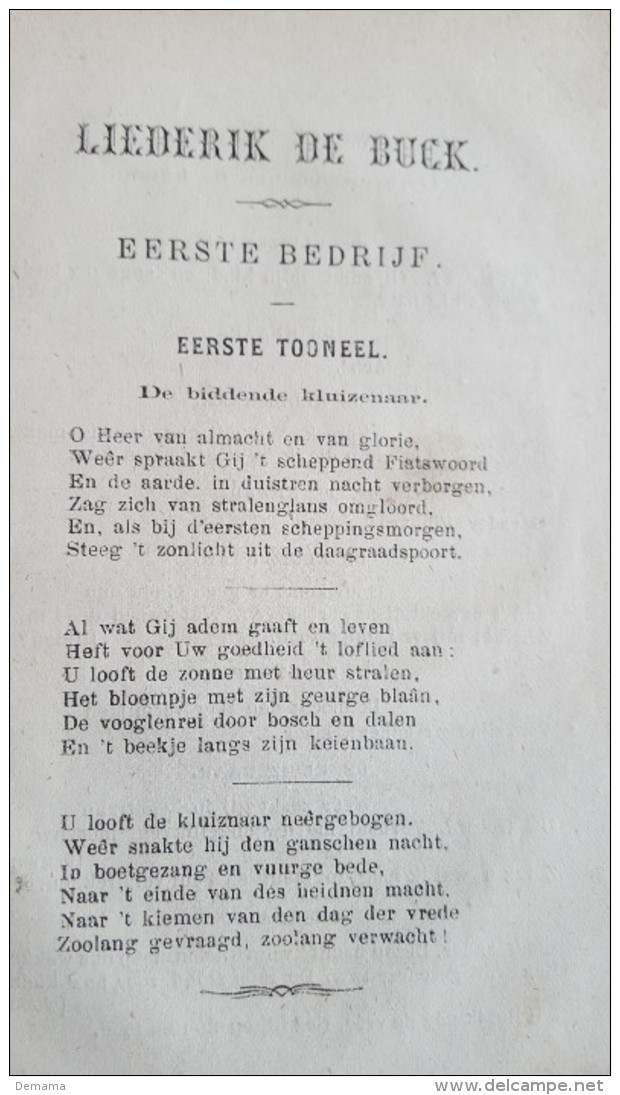 Jan Rechtuit, Door sneeuw en ijs of Reizen, Liederik De Buck, groot zangspel in drij bedrijven,1879,deel 1