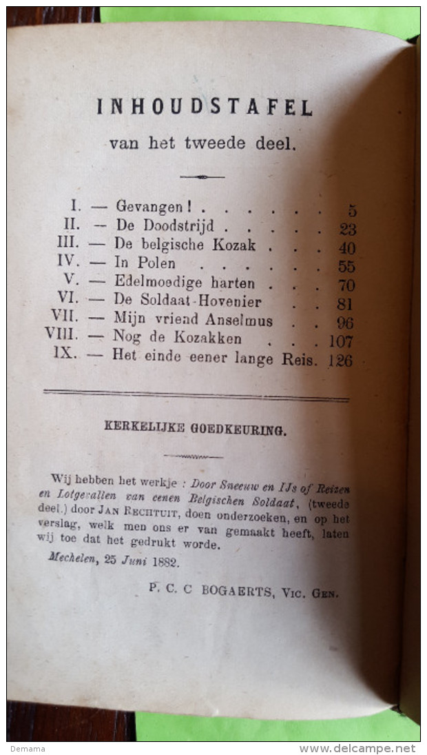 Jan Rechtuit, Door sneeuw en ijs of Reizen en lotgevallen van eenen Belgische Soldaat in Rusland, ,1882 deel 2