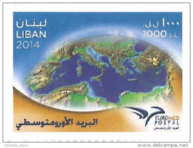 Lebanon 2014 NEW EUROMED POSTAL UPU Joined Issue Between 11 Mediterranean Countries - Very Ltd Quantity - Lebanon