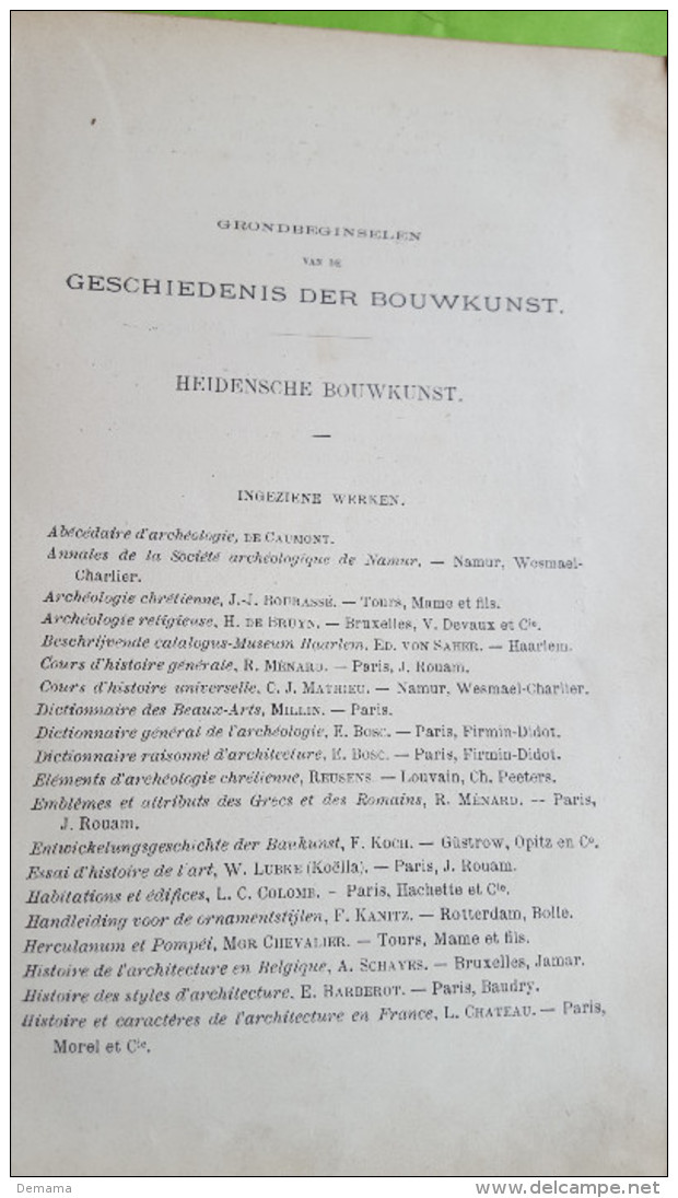 Geschiedenis der Bouwkunst, Grondbeginselen, Alfons Van Houcke, Leuven Drukkerij Van Karel Peeters, 1902