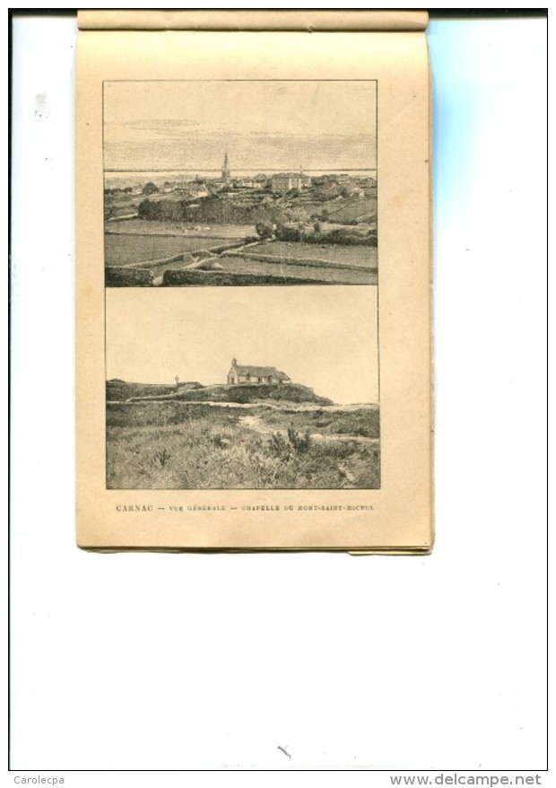 BELLE ISLE EN MER (56) FRANCE ALBUM 66 VUES NOTICE ET CARTE  LOCMARIAQUER BELLE ILE CARNAC QUISTINIC ETC....