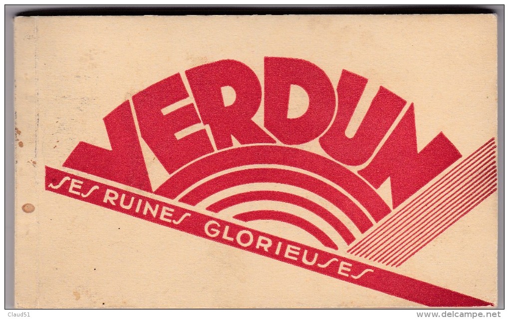 VERDUN (55)Ses Ruines Glorieuses -Carnet De 15 Cartes (toutes Scannées)nombreuses Cartes Animées - Verdun