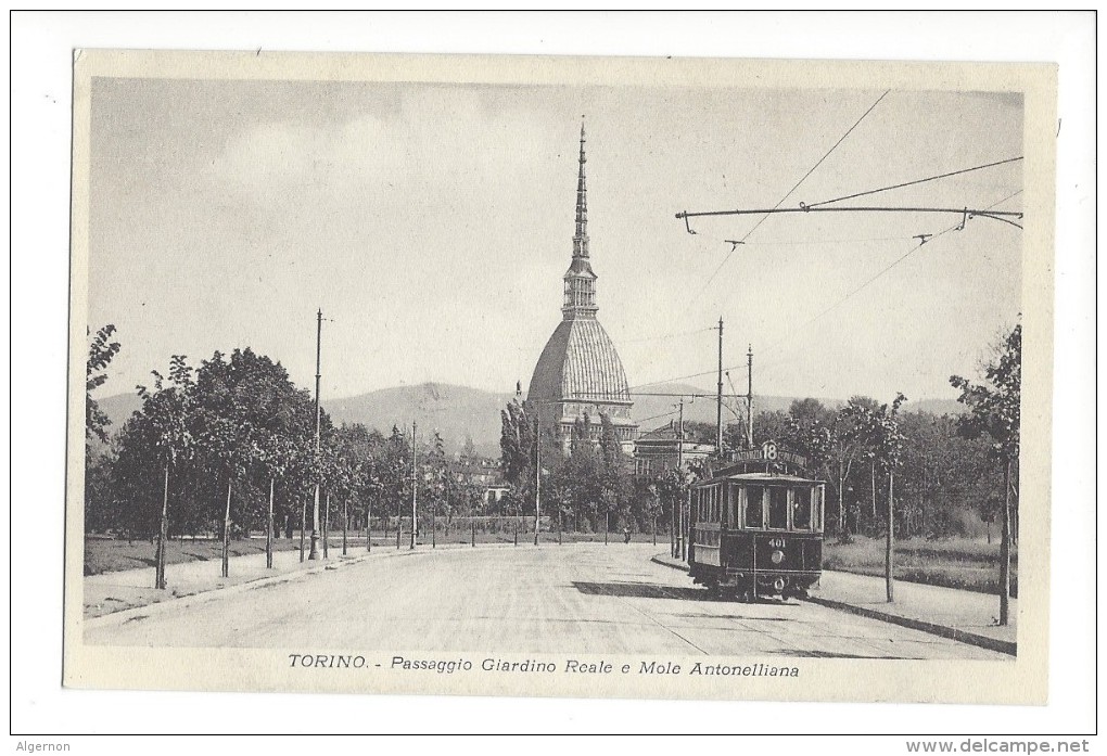 14579 - Torino Passaggio Giardino Reale E Mole Antonelliana Tram - Lugares Y Plazas