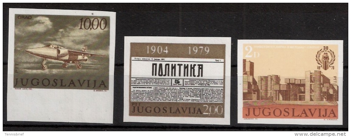 1979, 2 D. Universität, 2 D.Zeitung, 1978, 10 D. Flugzeuge, MNH, Postfrisch,Mi. Ca. 110.-  # 23 - Unused Stamps