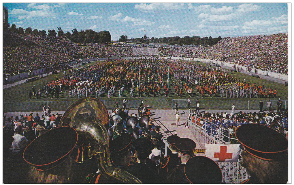 Band Day, ROSS-ADE Stadium, West Lafayette , Indiana , PU-1965 ; University Of Purdue - Lafayette