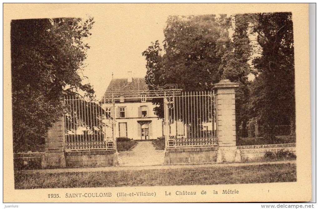 SAINT COULOMB - Le Château De La Métrie - Saint-Coulomb
