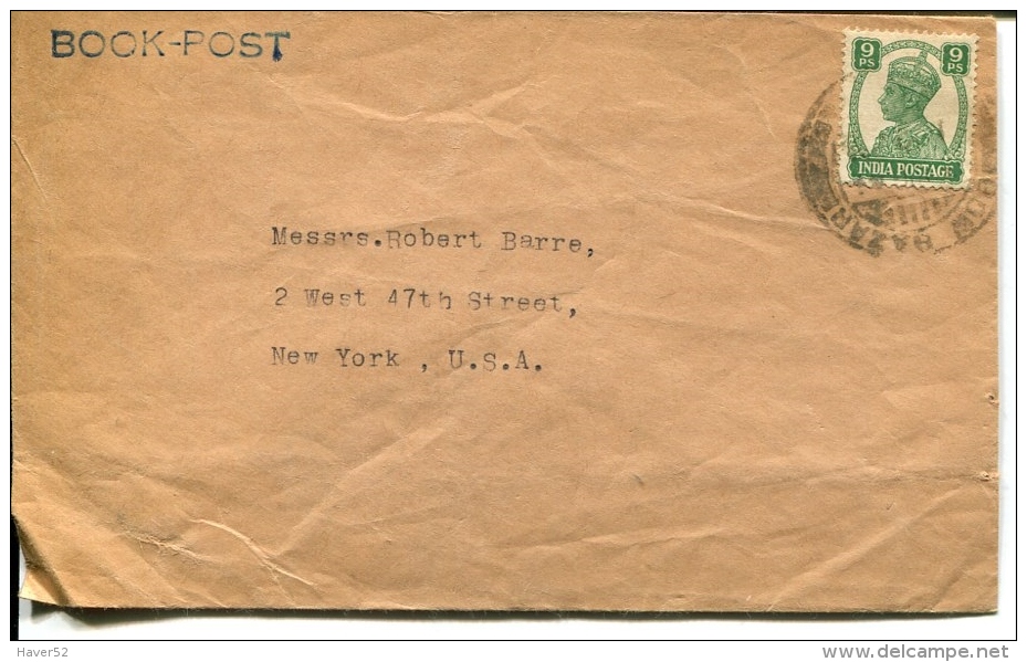 Incoming Mail From India To New York - See  Scan - 1941-60