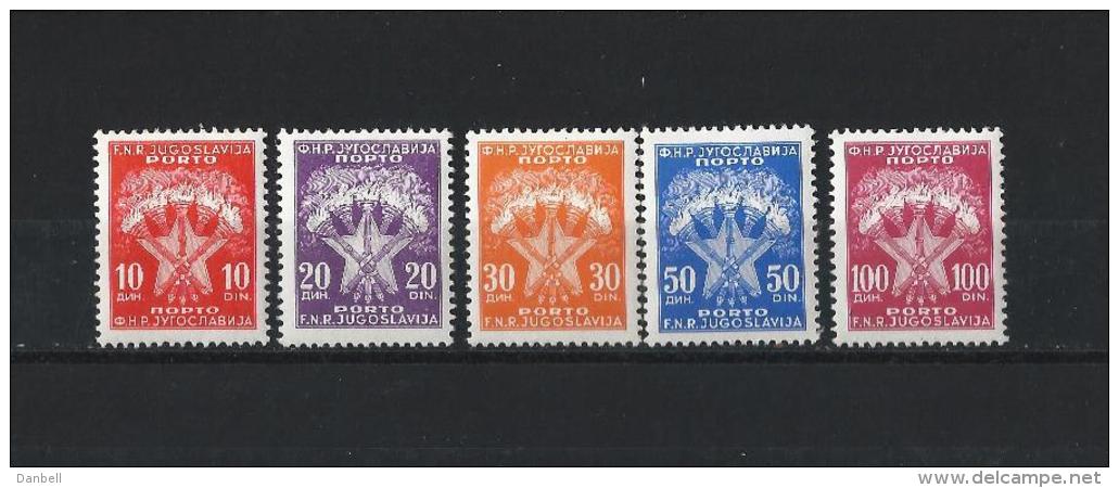 YUG02)Yugoslavia 1962 Postage Due  Serie Cpl. 5 Val MNH - Postage Due