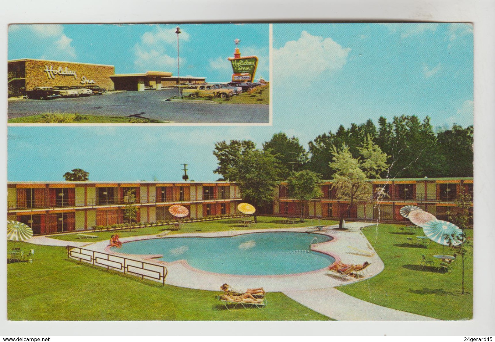 CPSM CESAR RAPIDS (Etats Unis-Iowa) - Holiday Inn 2501 Williams Boulevard 2 Vues - Cedar Rapids