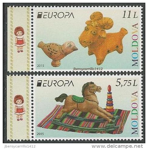 MOLDAVIA// MOLDOVA// MOLDAWIEN  -EUROPA 2015- "JUGUETES ANTIGUOS / OLD TOYS"- SERIE 2 V. - 2015