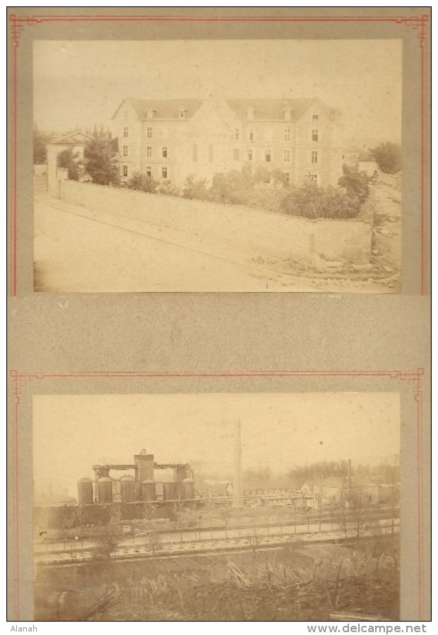 LIEU A IDENTIFIER 2 Photos Usine Et Bel Immeuble - Alte (vor 1900)