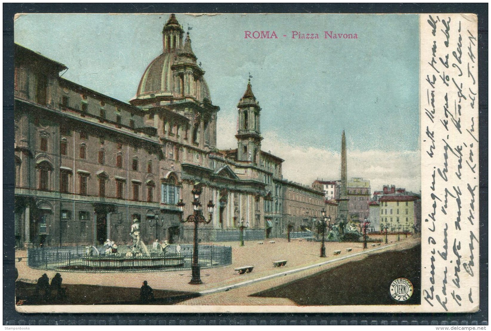 1907 NSW Australia Rome Italy Postcard Gundagai - England - Storia Postale