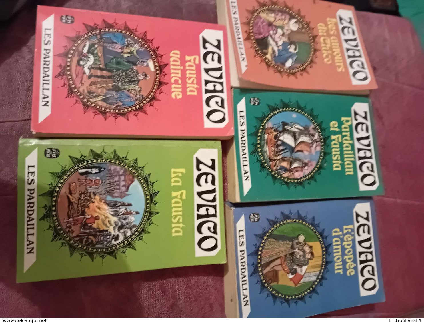 Lot De 5 Pardaillan Zevaco Livre De Poche - Paquete De Libros