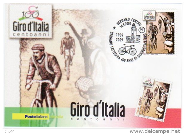 BERGAMO  - 2009 - Giro D'Italia - Bergamo Festeggia 100 Anni Di Gran Ciclismo - - Cyclisme
