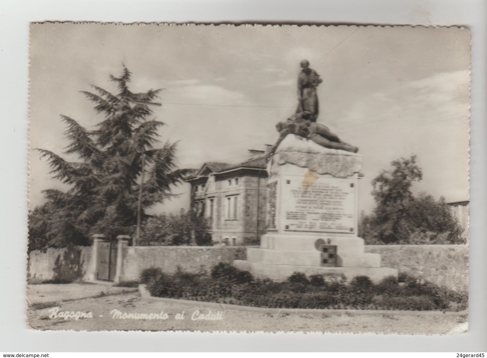 CPSM RAGOGNA (Italie-Frioul Vénétie Julienne) - Monumento Al Caduti - Altri & Non Classificati