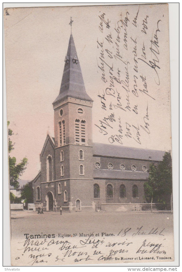 (4239D) Tamines Eglise St Martin Et Place - Sambreville