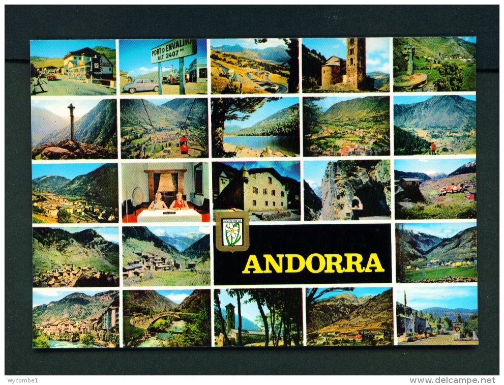 ANDORRA  -  Multi View  Unused Postcard - Andorre