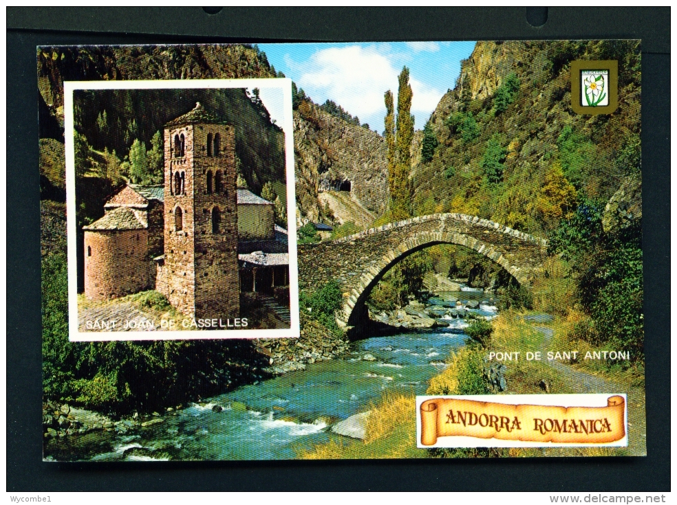 ANDORRA  -  Dual View  Unused Postcard - Andorra