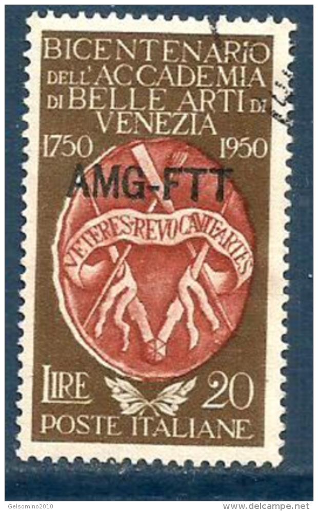 1950 BELLE ARTI  Trieste A  Serie Completa Usata - Gebraucht