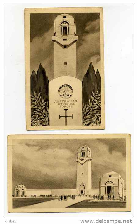 MEMORIAL AUSTRALIEN DE VILLERS BRETONNEUX / 1938 / Oblitération Correspondante - Postales Tipos Y (antes De 1995)