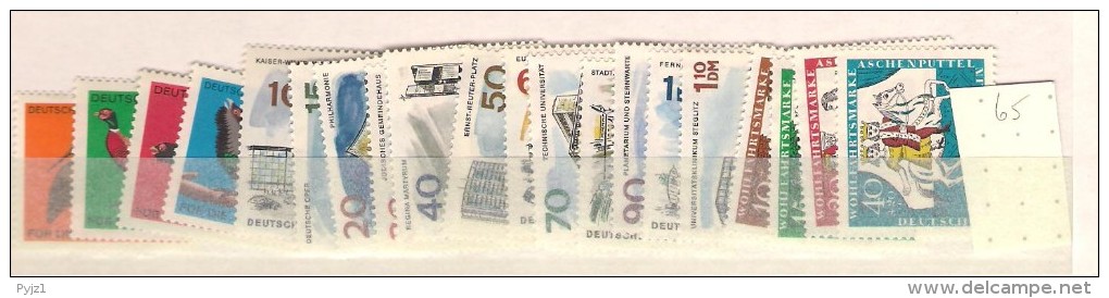 1965 MNH Berlin, Berlijn, Year Complete According To Michel, Postfris - Neufs