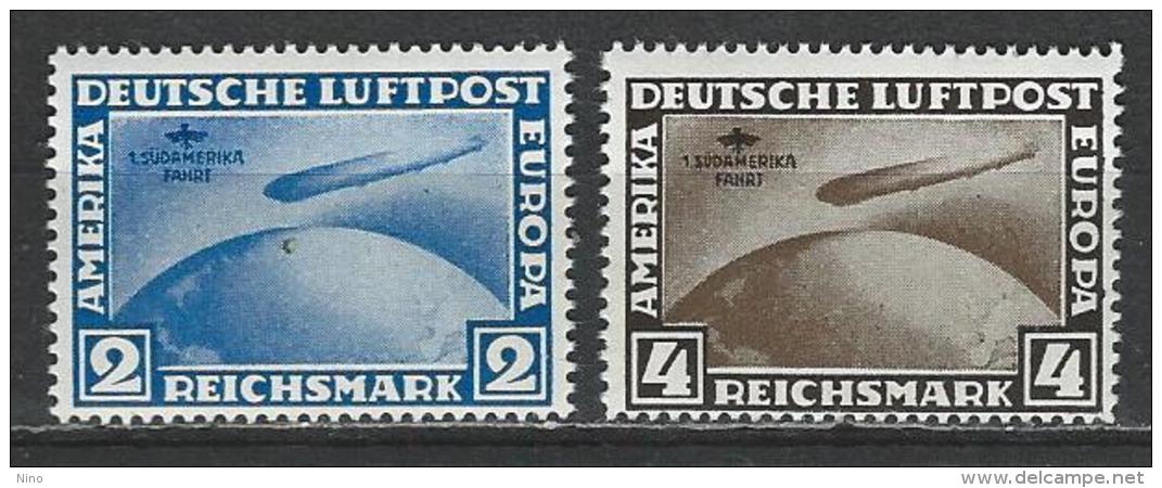 Germany. Scott # C38-39 MNH Counterfeits ?. First Flight Of Graf Zeppellin To South America 1930 - Airmail & Zeppelin