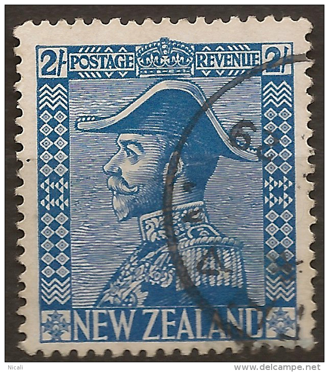 NZ 1926 2/- Blue Admiral Cowan SG 469 U #UD16 - Oblitérés