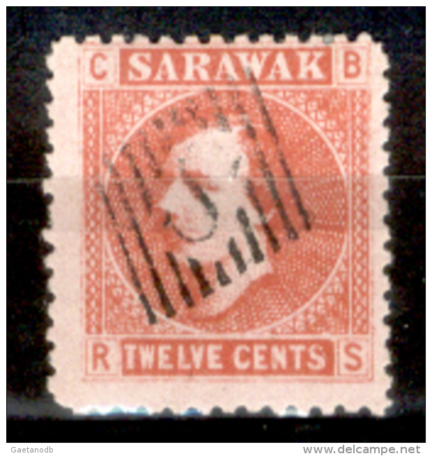 Sarawak-0002 - 1871-75 - Y&T N. 7 (o), Privo Di Difetti Occulti.- - Sarawak (...-1963)