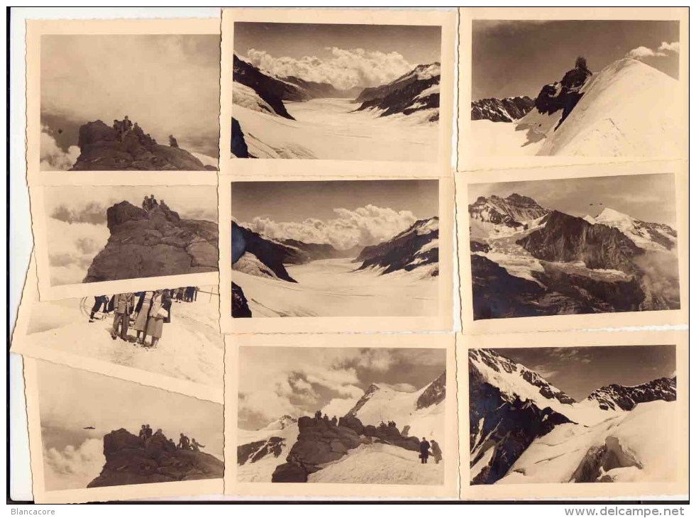 Jungfrau / Suisse 10 Photographies 1947 - Autres & Non Classés